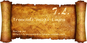 Trencsánszki Laura névjegykártya