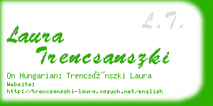 laura trencsanszki business card